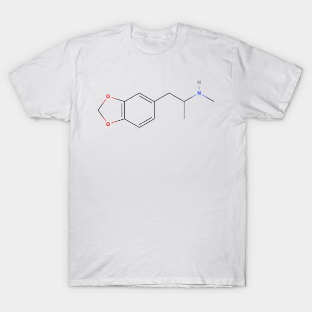 Ecstasy - C11H15NO2 T-Shirt by Zeeph